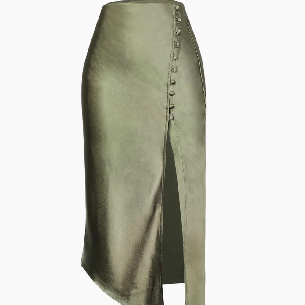 Micas NWT satin asymmetrical skirt - size M